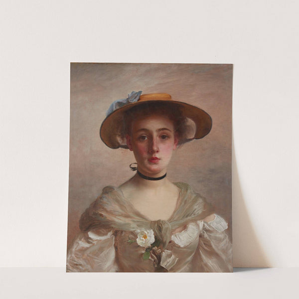 Portrait of a Young Woman by Gustave Jean Jacquet