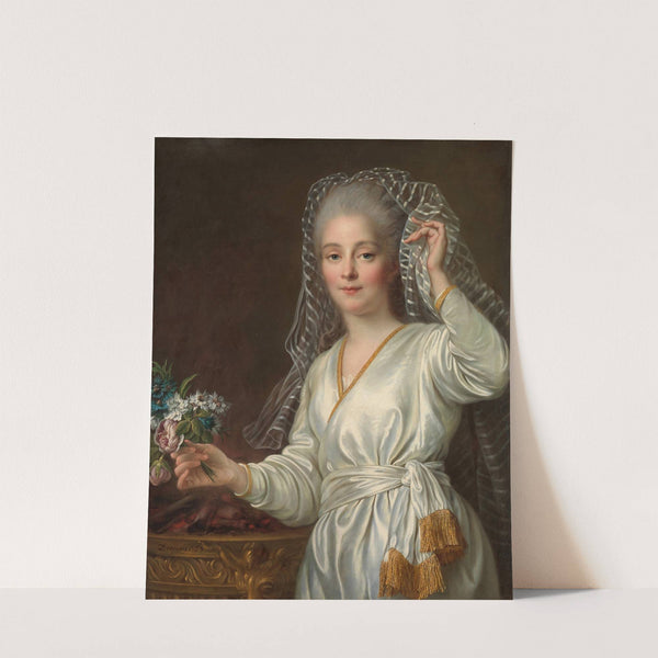 Portrait of a Young Woman as a Vestal Virgin (1767) by François-Hubert Drouais