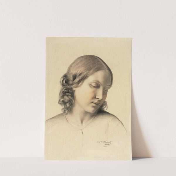 Portrait of a Young Woman c. 1854-1858 by Octave Tassaert