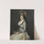 Portrait Of A Young Woman Holding Two Roses by Agustín Esteve y Marques