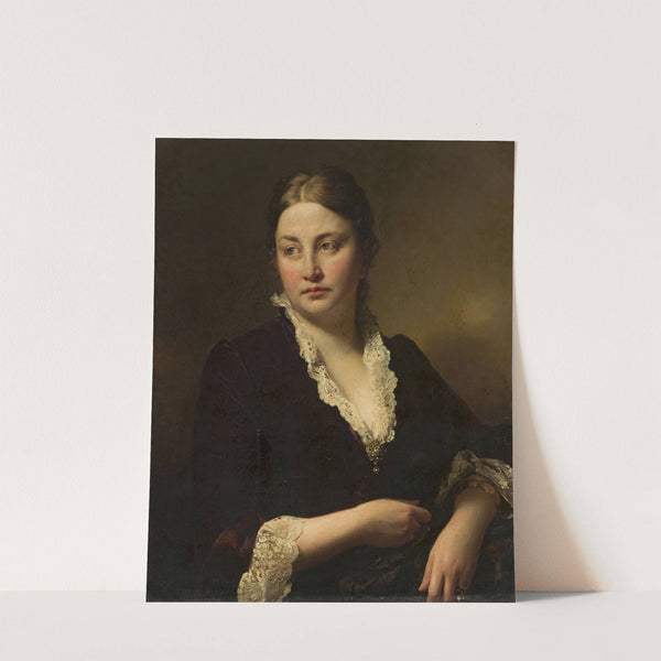 Portrait of a young woman – Johana Freün von Tschamer by Anonymous