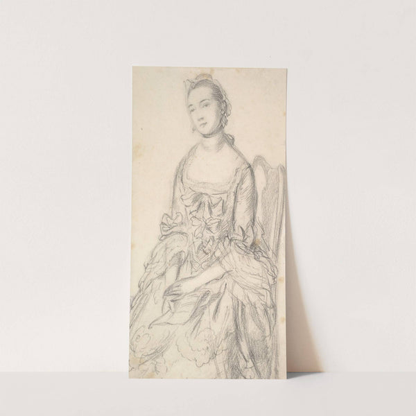 Portrait of a Young Woman Seated by Thomas Gainsborough