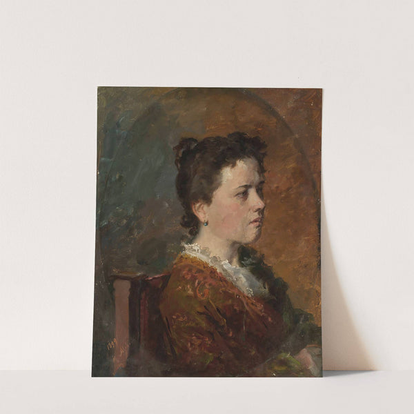 Portrait of a young woman, study (1899) by Kazimierz Alchimowicz