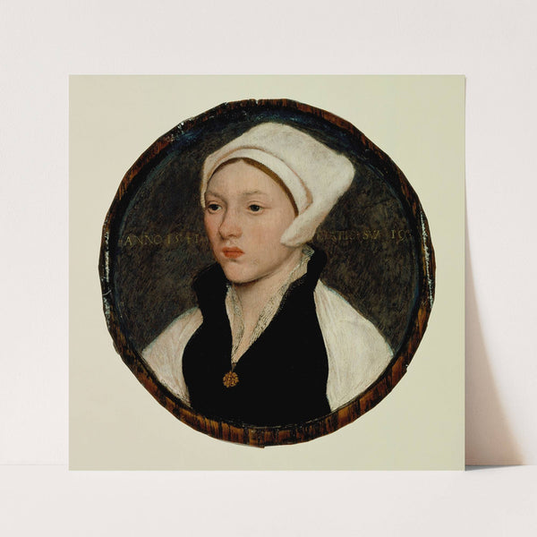 Portrait of a Young Woman with a White Coif by Workshop of Hans Holbein the Younger