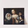 Portrait of a young woman with three children by Wallerant Vaillant