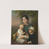 Portrait of a Young Woman with Two Children (1854) by Dominik Weber