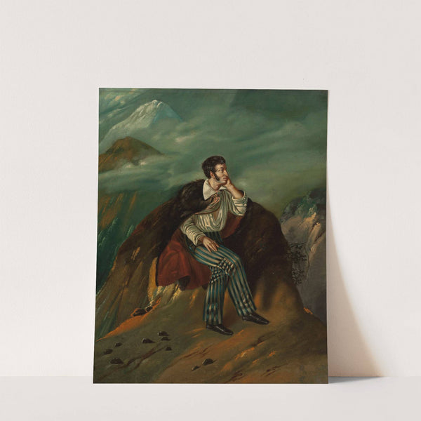 Portrait of Adam Mickiewicz on the rock of Judah by Walenty Wańkowicz