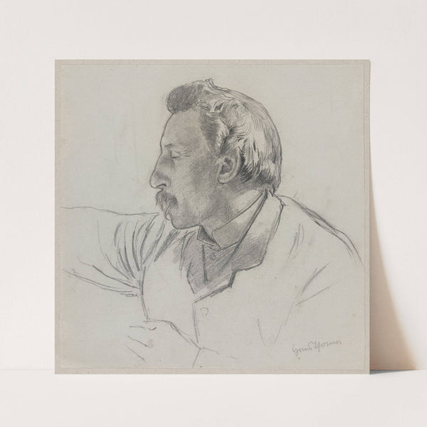 Portrait of Adolf Hildebrand (1841–1921) (1871 - 1880) by Hans Thoma