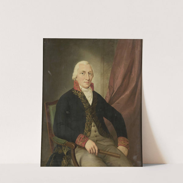 Portrait of Albertus Henricus Wiese, Governor-General of the Dutch East Indies (1805 - 1810) by Adriaan de Lelie
