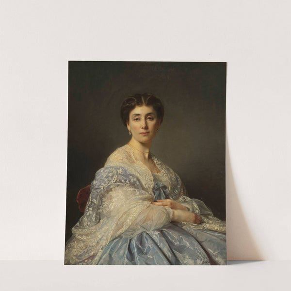 Portrait of Aleksandra Zatler, general’s wife by Józef Simmler