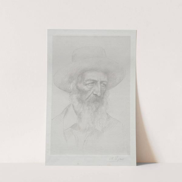 Portrait of Alfred Lord Tennyson by Alphonse Legros