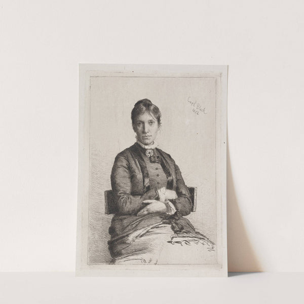 Portrait of Alma Bloch, née Trepka by Carl Bloch