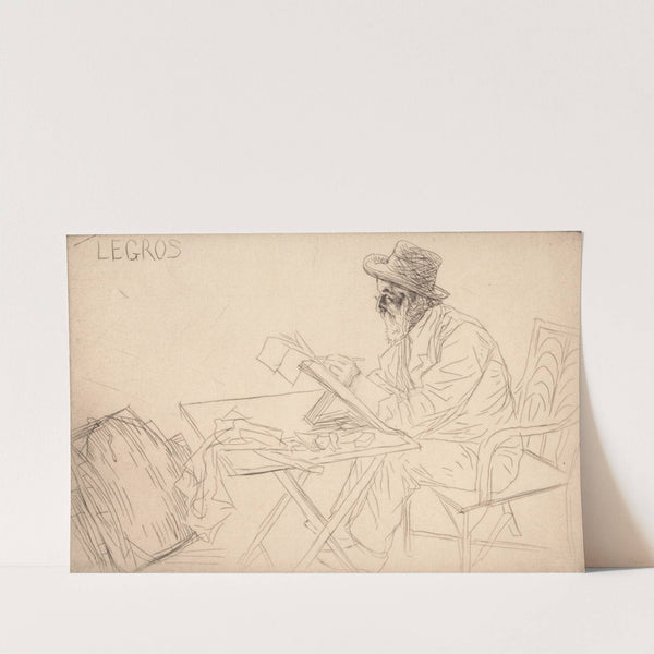 Portrait of Alphonse Legros by William Strang