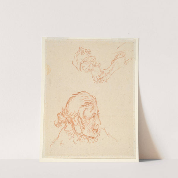 Portrait of an Actor and Study of Hands by Nicolas Lancret