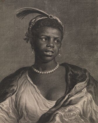 Portrait of an African Woman with Pearl Necklace — size preview