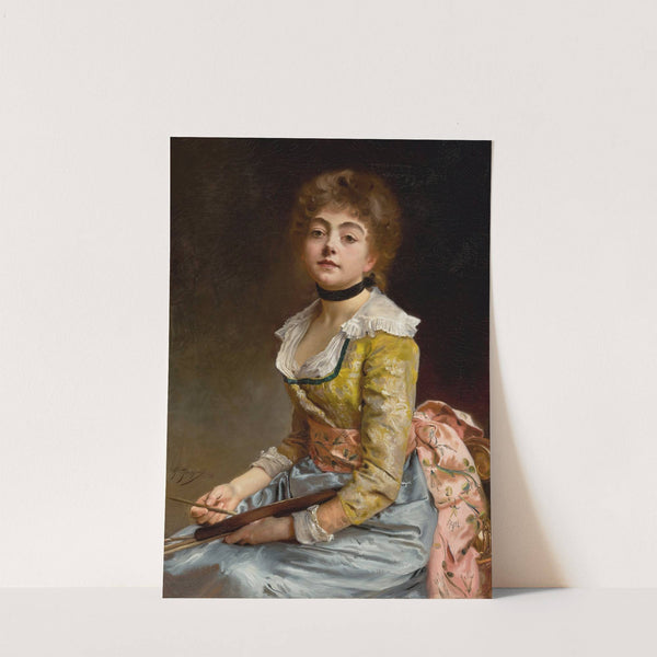 Portrait Of An Artist by Gustave Jean Jacquet