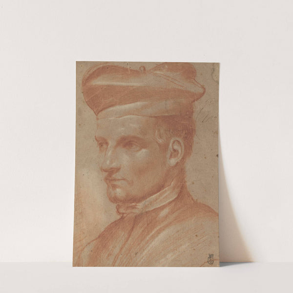 Portrait of an Ecclesiastic Wearing a Biretta (probably 1580-1590) by Annibale Carracci