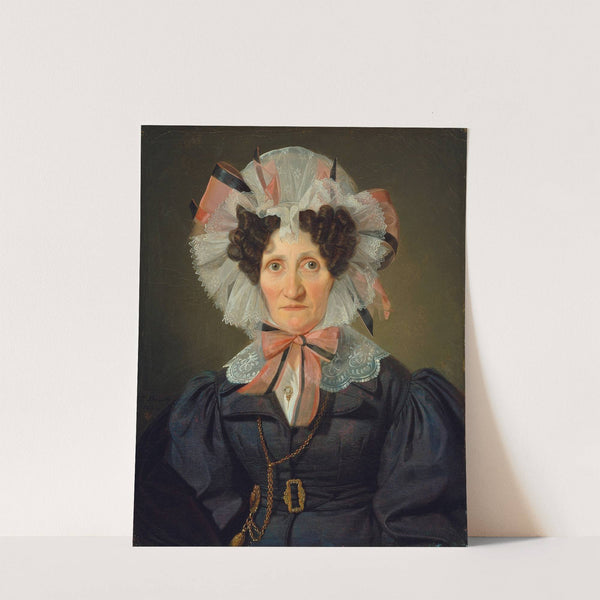 Portrait of an elderly woman by Wilhelm Bendz