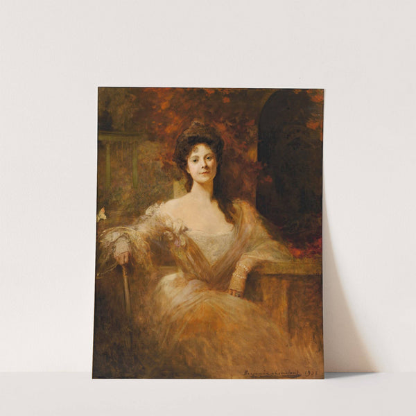 Portrait of An Elegant Lady by Jean-Joseph-Benjamin Constant
