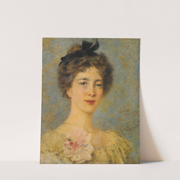 Portrait Of An Elegant Lady by Konstantin Egorovich Makovsky