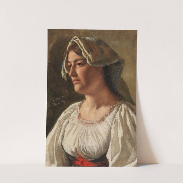 Portrait Of An Italian Woman by Emil Czech