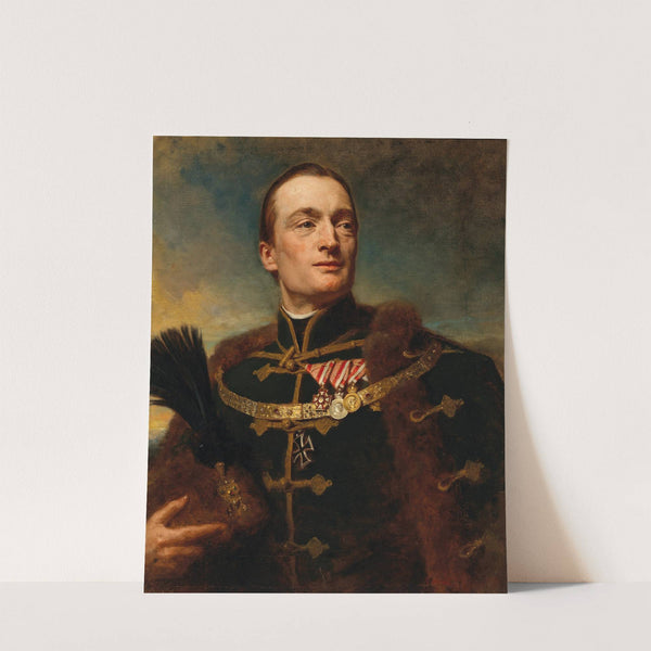 Portrait of an Officer (1919) by Gyula Benczúr