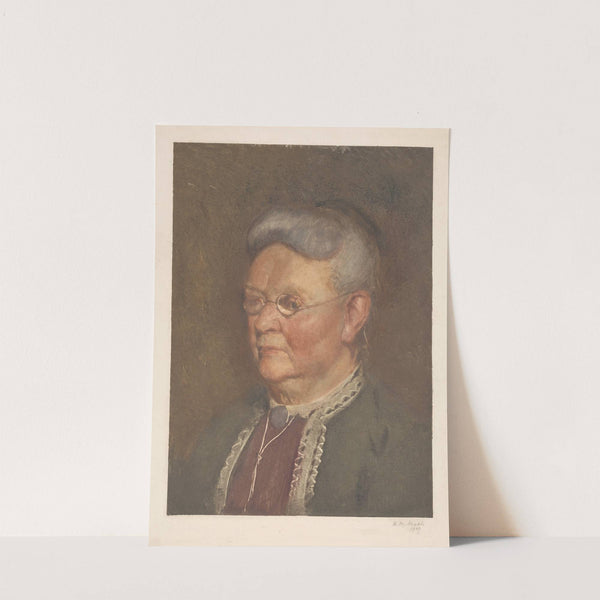 Portrait of an old lady by Heinrich M. Krabbé