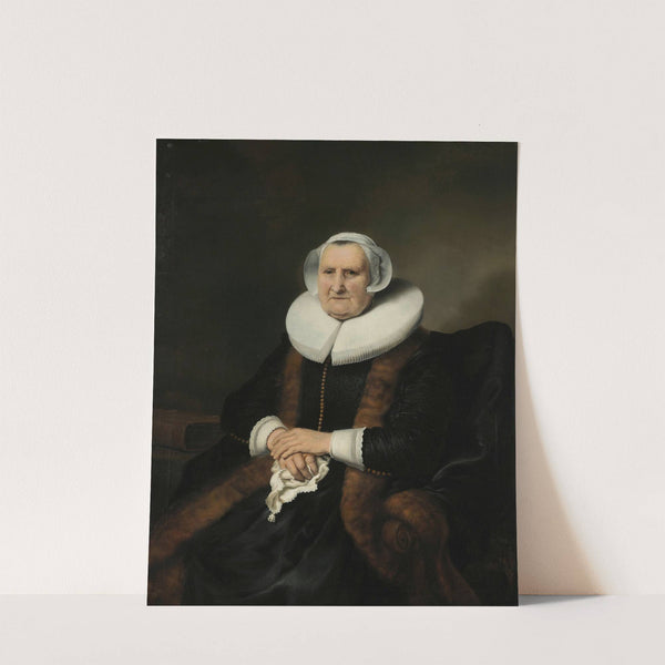 Portrait of an Old Lady, Possibly Elisabeth Bas (c. 1640 - c. 1645) by Ferdinand Bol