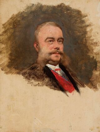 Portrait of an old man, sketch