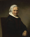 Portrait of an old woman in a white cap