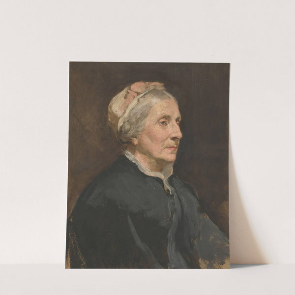 Portrait of an older woman by Edwin Austin Abbey