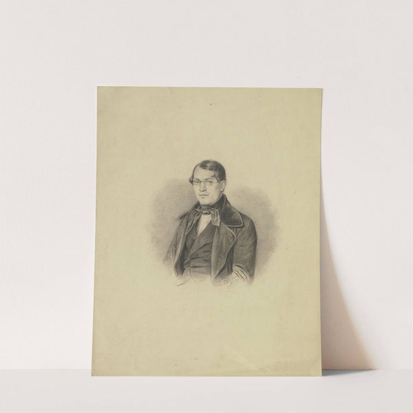 Portrait of an unknown man (1848) by Philipp Winterwerb