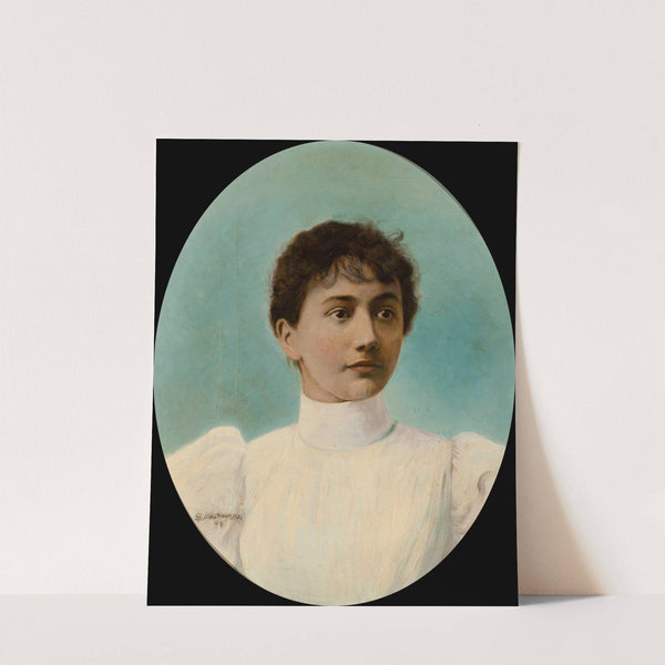 Portrait of Aniela Rapacka by Stanisław Masłowski