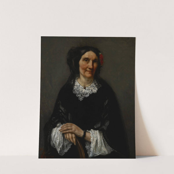 Portrait of Anika Psalmon, Mrs. Robin (1862) by Gustave Courbet