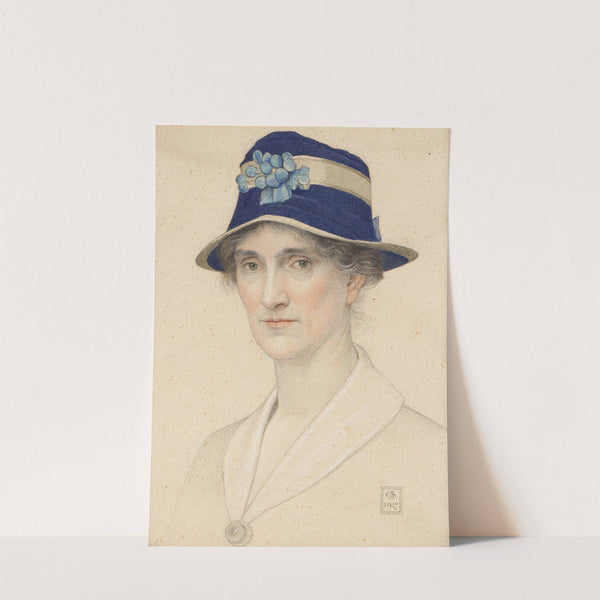 Portrait of Anna Elizabeth Southall, nee Baker (1917) by Joseph Edward Southall