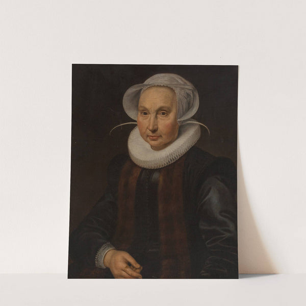 Portrait of Anna Jacobsdr. Blaeu, wife of Cornelis Pietersz. Hooft by Circle of Cornelis Pietersz. van der Voort