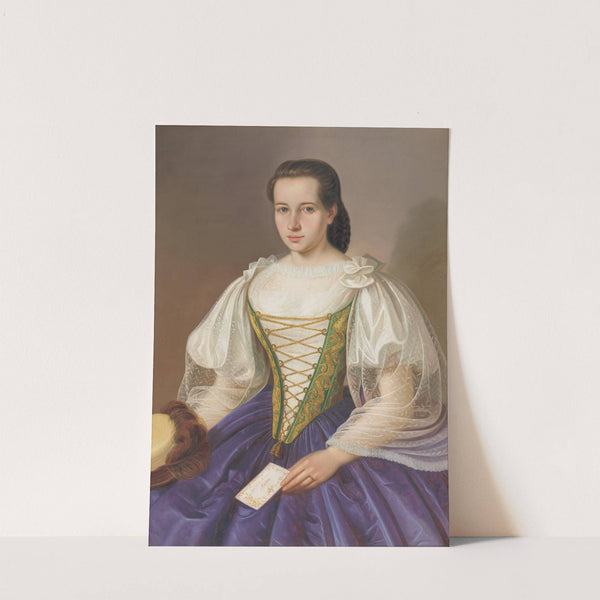 Portrait of Anna Šefránková (1860–1870) by Peter Michal Bohúň