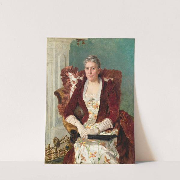 Portrait of Anne Hepburn (1891) by Vlaho Bukovac