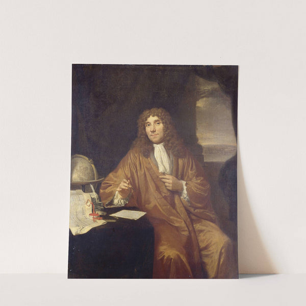 Portrait of Anthonie van Leeuwenhoek, Natural Philosopher and Zoologist in Delft by Jan Verkolje