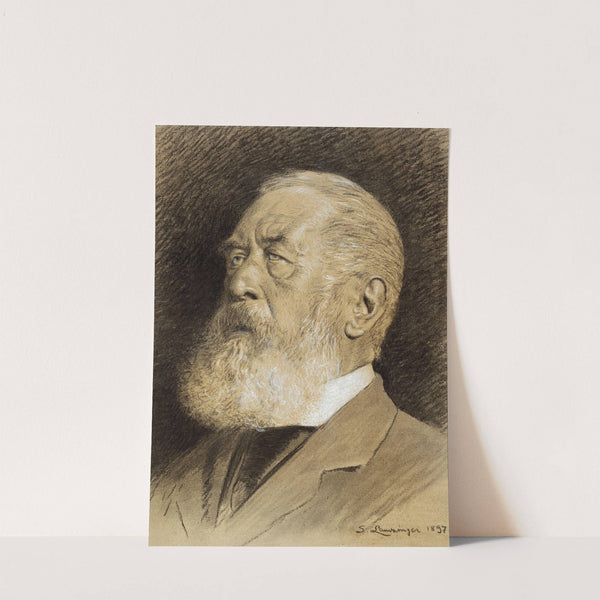 Portrait of Arnold Böcklin by Sigmund Landsinger