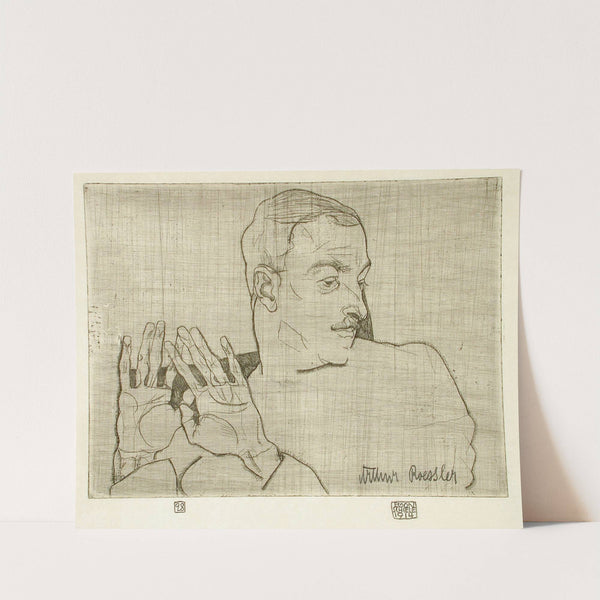 Portrait of Arthur Roessler (1914) by Egon Schiele