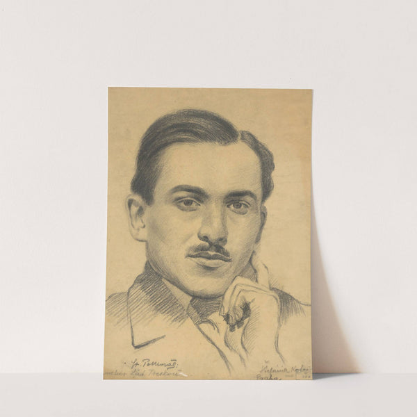 Portrait of Artist Ladislav Treskoň by Štefan Polkoráb