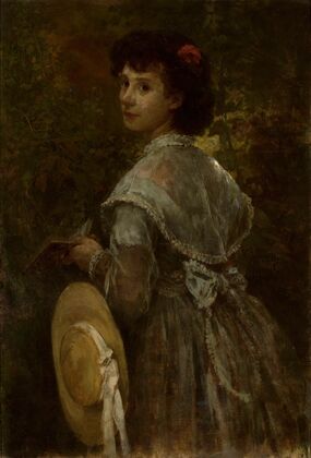 Portrait of artist’s sister (1875)