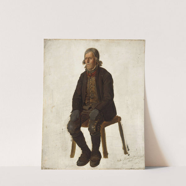 Portrait of Asle Hermandsøn from Hallingdal (1849) by Adolph Tidemand