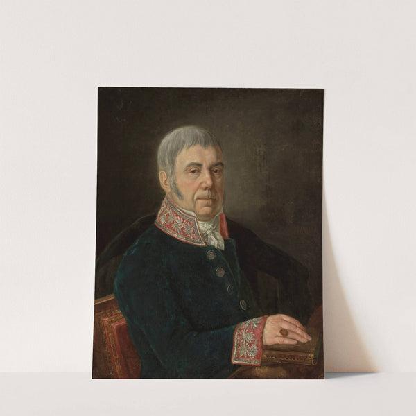 Portrait of Augustyn Minasowicz, painter's father by Jan Klemens Minasowicz