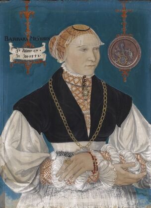 Portrait of Barbara Meyer zum Pfeil, Wife of Hans Rispach