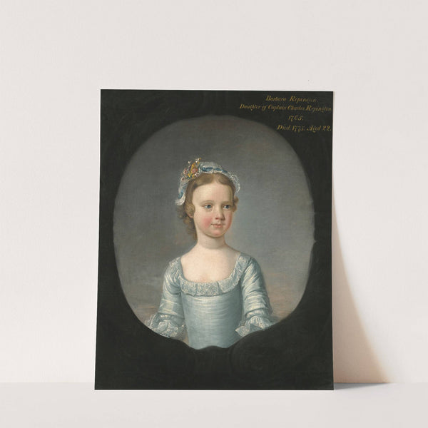 Portrait Of Barbara Repington When A Girl (D. 1775) by Henry Pickering