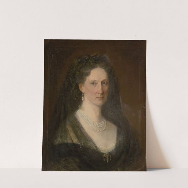 Portrait Of Baroness Hedviga Mednyánszká by Carl Martin Ebersberg