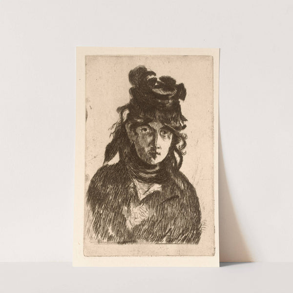 Portrait of Berthe Morisot (1872) by Édouard Manet