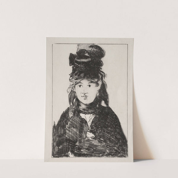Portrait of Berthe Morisot (1872) by Édouard Manet